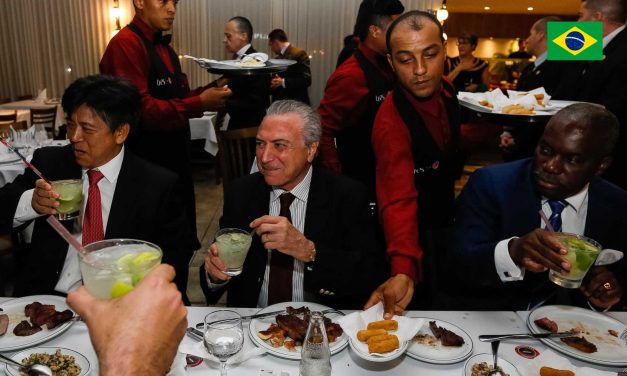 President Michel Temer hosts a dinner party to Ambassadors at Steak Bull