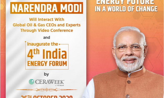 Embassy of India informs: Prime Minister Modi’s interaction with global Oil and Gas CEOs on 26 October 2020