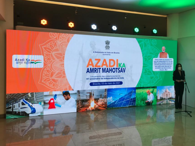 Embassy of índia celebrates the launch in Brazil of AZADI KA AMRIT MAHOTSAV