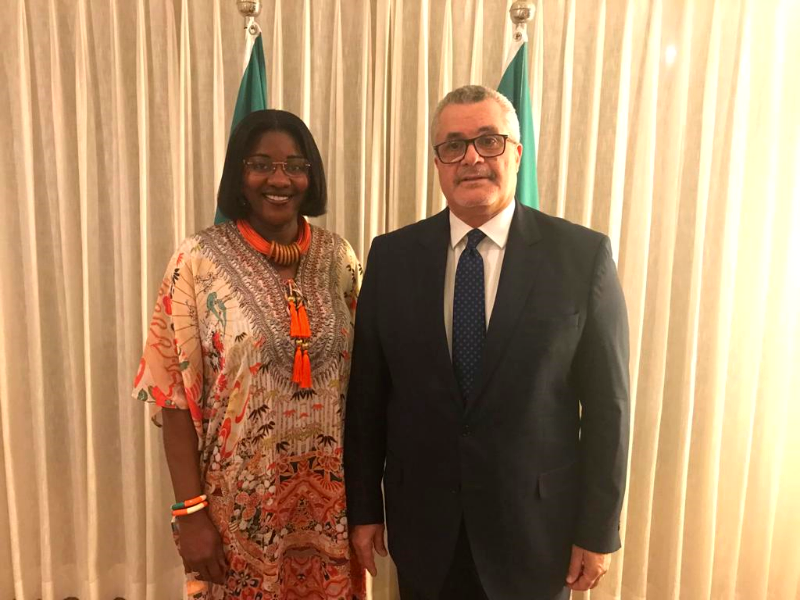 Ambassador of Gabon receives journalists for dinner