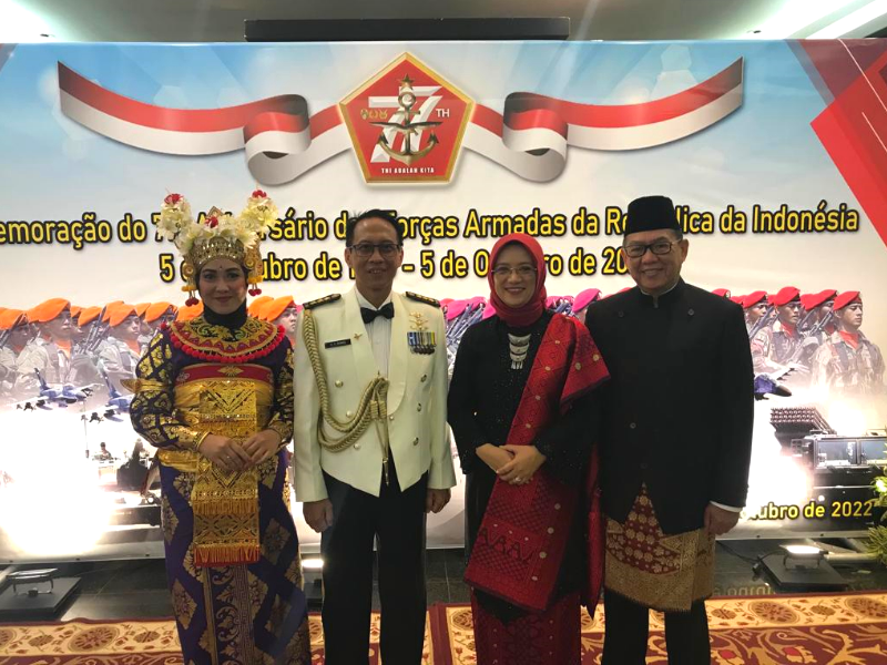 ANNIVERSARY OF INDONESIAN ARMED FORCES CELEBRATED AT THE CLUBE NAVAL