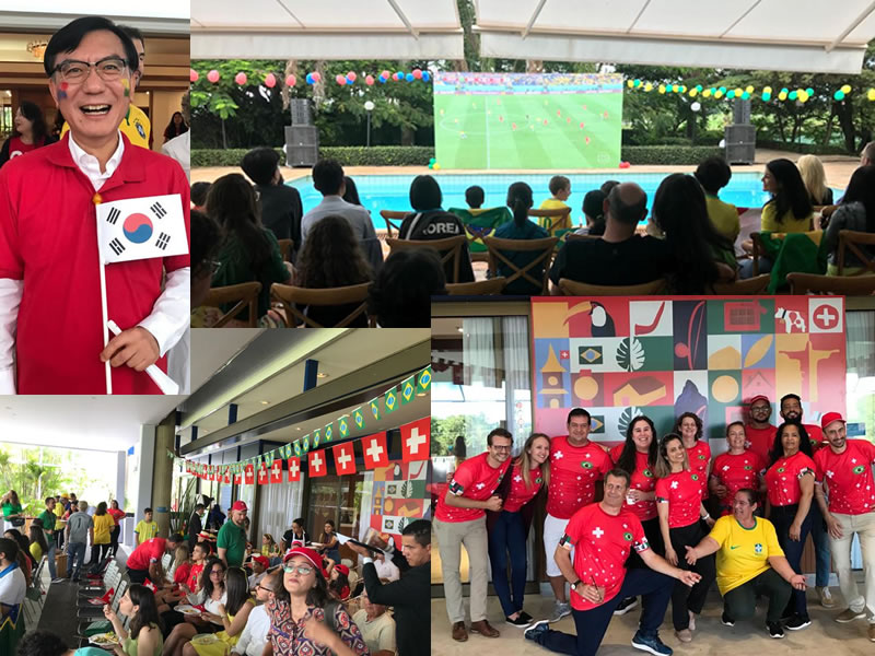 EMBASSIES OF SWITZERLAND AND KOREA CELEBRATE GAMES WITH BRAZIL