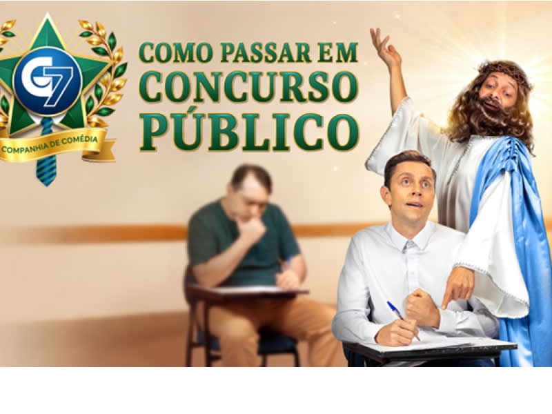 Comedy play “Como Passar em Concurso Público” (How to pass a Civil Service Exam)